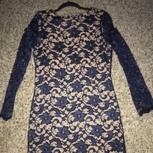 Blue lace Karen Kane dress